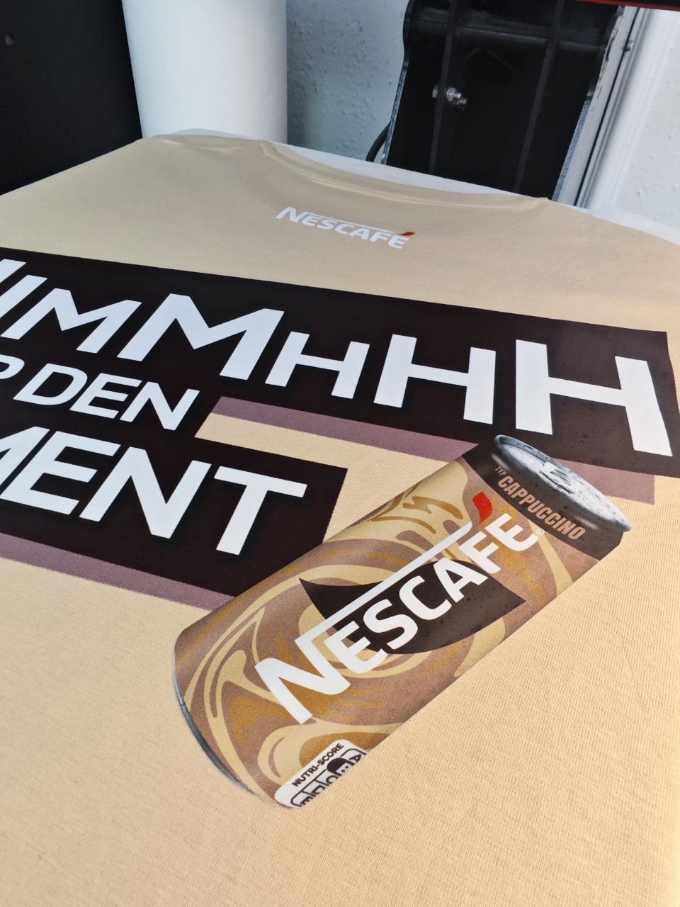 Textildruck Wien, DTF Nescafé Promotion
